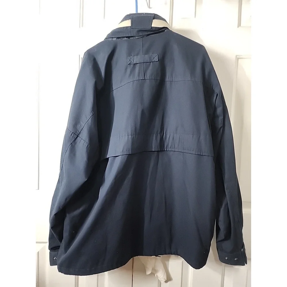 Roundtree & Yorke Jacket Mens XLT  Navy Soft Shell Full Zip Outdoor windbreaker